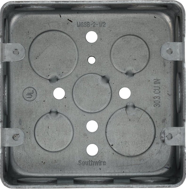 Southwire MGSB-2-1/2-UPC Switch Box, 2-Gang, Galvanized