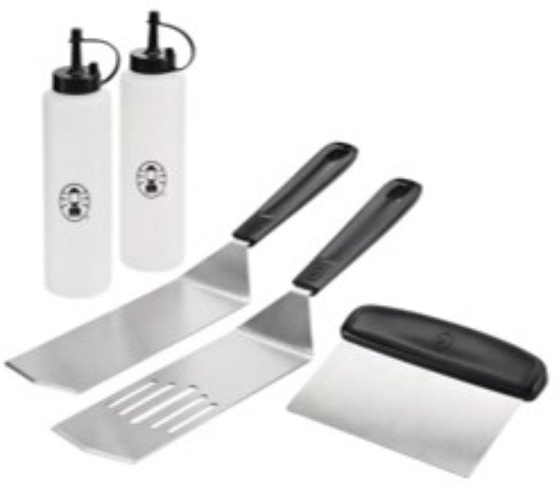 Coleman CTA-8000 BBQ Griddle Tool Kit, Heavy-Duty, Stainless Steel, Silver