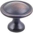 Hardware Resources K413BORB-10 Cabinet Knob, Traditional, Zinc, Brushed Oil-Rubbed Bronze, 10/PK