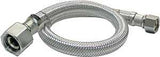 Plumb Pak EZ Series PP23841 Sink Supply Tube, 3/8 in Inlet, Flared Inlet, 1/2 in Outlet, FIP Outlet, 20 in L