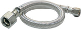 Plumb Pak EZ Series PP23841 Sink Supply Tube, 3/8 in Inlet, Flared Inlet, 1/2 in Outlet, FIP Outlet, 20 in L