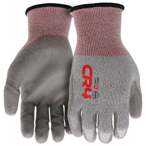 Boss Tactile Series B33111-L Comfortable Work Gloves, Unise, L, 8 to 8-3/8 in L, Elastic Knit Cuff, HPPE Glove, Gray