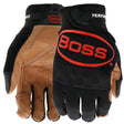 Boss Utility B51111-L Breathable Work Gloves, Men's, L, 8 to 8-3/8 in L, Reinforced Thumb, Hook and Loop, Slip-On Cuff