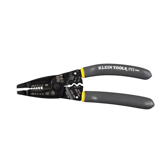 Klein-Kurve 1009 Wire Stripper and Crimper, 10 to 20 AWG Wire, 10 to 20, 12 to 22 AWG Stripping, 7-3/4 in OAL