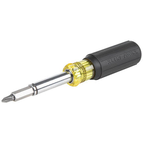 Klein Tools 32500MAG Magnetic Screwdriver/Nut Driver, 3/8, 5/16, 1/4 in Drive, 7.8 in OAL, Plastic/Rubber Handle