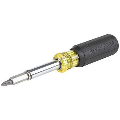 Klein Tools 32500MAG Magnetic Screwdriver/Nut Driver, 3/8, 5/16, 1/4 in Drive, 7.8 in OAL, Plastic/Rubber Handle
