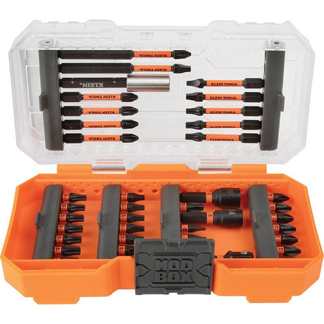 Klein Tools ProFlex 33801 Impact Driver Bit Set, 40-Piece, Tool Steel