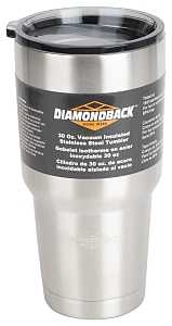 Diamondback BP-Y01O Vacuum Tumbler, 30 oz, Stainless Steel, Insulated, Pack of 4