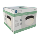 Boston Harbor OG24007 Ceiling Light, 120 V, 1-Lamp, Black Fixture, Matte Black Fixture