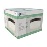 Boston Harbor OG24015 Ceiling Light, 120 V, 2-Lamp, CFL, Incandescent, LED Lamp, Metal Fixture, Matte Black Fixture