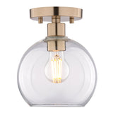 Boston Harbor OG24023 Ceiling Light, 1-Lamp, Metal Fixture, Satin Gold Fixture