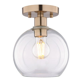 Boston Harbor OG24023 Ceiling Light, 1-Lamp, Metal Fixture, Satin Gold Fixture
