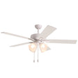 Boston Harbor 20250118F-WH Indoor Ceiling Fan, White Housing, 52 in Sweep