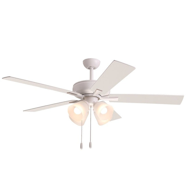 Boston Harbor 20250118F-WH Indoor Ceiling Fan, White Housing, 52 in Sweep
