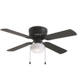 Boston Harbor 42085-MBK Hugger Ceiling Fan, 42 in Sweep
