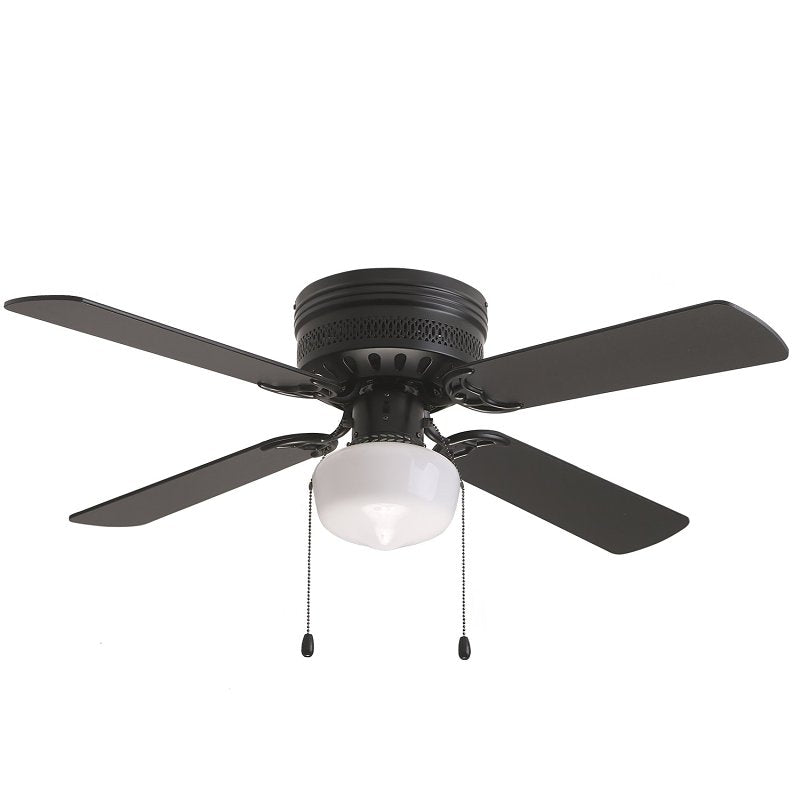 Boston Harbor 42085-MBK Hugger Ceiling Fan, 42 in Sweep