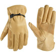 Wells Lamont 1140-M Gloves, Men's, M, Keystone Thumb, Adjustable Wrist, Ball and Tape Cuff, Cowhide Leather, Brown/Tan
