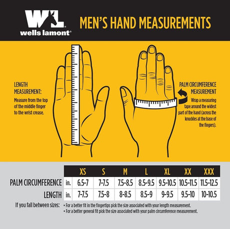 Wells Lamont 3280-M Gloves, Men's, M, Reinforced Thumb, Adjustable Wrist, Hook and Loop Cuff, Black/Gold/Yellow