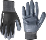 Wells Lamont 546-XL Grip Gloves, Men's, XL, Knit Cuff, Latex Coating, Nitrile Glove, Gray