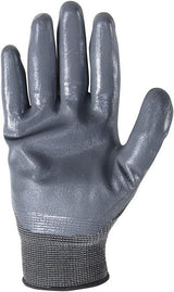 Wells Lamont 546-M Grip Gloves, Men's, M, Knit Cuff, Latex Coating, Nitrile Glove, Gray