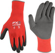 Wells Lamont FX3 Series 448-M Work Gloves, Breathable, Men's, M, Elastic Knit Wrist Cuff, Black/Gray
