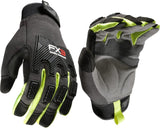 Wells Lamont 7861-L Gloves, Men's, L, Reinforced Thumb, Adjustable Wrist, Hook and Loop Cuff, Black