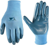 Wells Lamont 497-L Gloves, Women's, L, Nitrile Coating, Polyester, Multi-Color