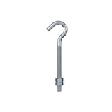 National Hardware N100-393 Hook/J-Bolt, 5/16-18 Thread, 3-1/4 in L Thread, 5 in L, Steel, Zinc-Plated, Pack of 10