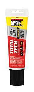 Superglue Corp Total Tech 11711003 Construction Adhesive Sealant, White, 4.2 oz Tube