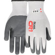 Boss CR1 B35014-M Cut-Resistant Gloves, M, Elastic Cuff, Nitrile Coating, Nylon/Spandex, Gray