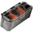 Klein Tools MODbox 54815MB Parts Bin Rail Attachment, 1, 2, 3-Compartment, Plastic, Clear/Dark Gray