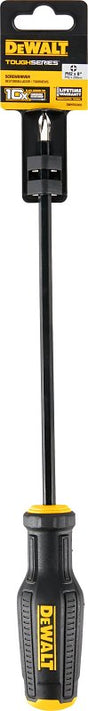 DEWALT MAX FIT, TOUGHSERIES DWHT65002 Screwdriver, #2 Drive, Phillips Drive, 12.35 in OAL, 8 in L Shank