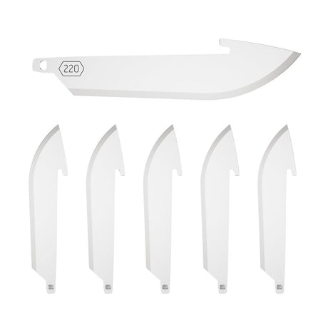 Outdoor Edge RR22-6C Drop-Point Blade, 2.2 in L, Stainless Steel, Pack of 3