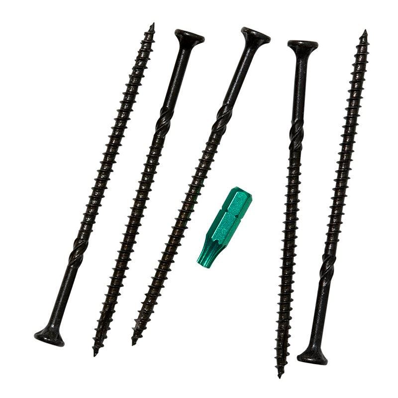 GRK Fasteners R4 03141 Multi-Purpose Framing Screw, #10 Thread, 4 in L, CEE, W-Cut Thread, Countersink Head, Steel