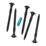 GRK Fasteners RSS 16273 Rugged Structural Screw, 3/8 in Thread, 3-1/8 in L, CEE, W-Cut Thread, Round Washer Head, Steel