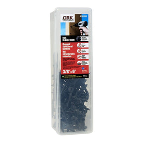 GRK Fasteners RSS 16281 Rugged Structural Screw, 3/8 in Thread, 6 in L, CEE, W-Cut Thread, Round Washer Head, Star Drive