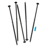 GRK Fasteners RSS 16299 Rugged Structural Screw, 3/8 in Thread, 12 in L, CEE, W-Cut Thread, Round Washer Head, Steel