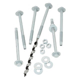GRK Fasteners AugerBolt Series 81271C Through Bolt Fastener, Coarse Thread, 7 in OAL, Carbon Steel, Galvanized