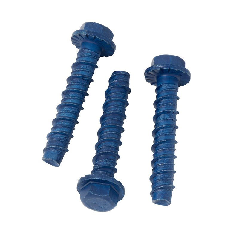 Tapcon+ 11441C Concrete Anchor, 3/8 in Dia, 2-1/4 in L, Blue Climaseal