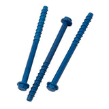 Tapcon+ 11446C Concrete Anchor, 3/8 in Dia, 6 in L, Blue Climaseal