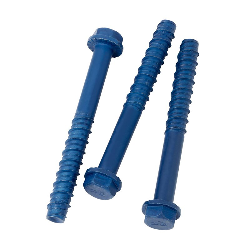 Tapcon+ 11449C Concrete Anchor, 1/2 in Dia, 5 in L, Blue Climaseal