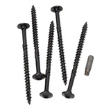 GRK Fasteners RSS 16225 Rugged Structural Screw, 5/16 in Thread, 4 in L, CEE, W-Cut Thread, Round Washer Head, Steel