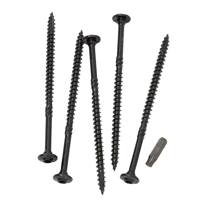 GRK Fasteners RSS 16231 Rugged Structural Screw, 5/16 in Thread, 5-1/8 in L, CEE, W-Cut Thread, Round Washer Head, Steel