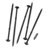 GRK Fasteners RSS 16235 Star Drive Structural Screw, 5/16 in x 6 in L, CEE, W-Cut Thread, Steel, Black, 50/Pack