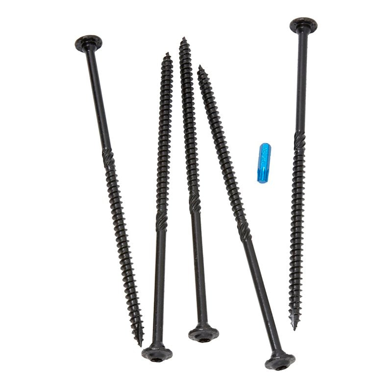 GRK Fasteners RSS 16287 Rugged Structural Screw, 3/8 in Thread, 8 in L, CEE, W-Cut Thread, Round Washer Head, Star Drive