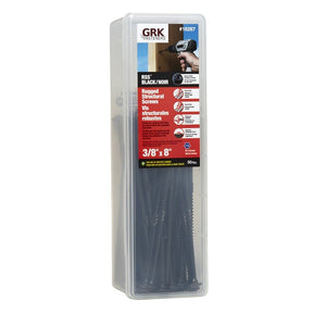 GRK Fasteners RSS 16287 Rugged Structural Screw, 3/8 in Thread, 8 in L, CEE, W-Cut Thread, Round Washer Head, Star Drive