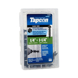 Tapcon 3210B Concrete Anchor, 1/4 in Dia, 1-1/4 in L, Steel