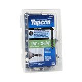 Tapcon 3230B Concrete Anchor, 1/4 in Dia, 2-1/4 in L, Steel