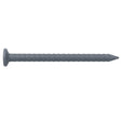 Maze SST3A001-5083 Trim Nail, 3d, 1-1/4 in L, Stainless Steel, Painted, Checkered Head, Ring Shank, Eldridge Gray