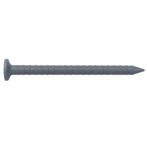 Maze SST3A001-5083 Trim Nail, 3d, 1-1/4 in L, Stainless Steel, Painted, Checkered Head, Ring Shank, Eldridge Gray